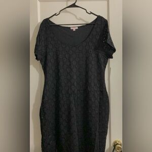 Isaac Mizrahi NWT black eyelet Dress -Size XXL